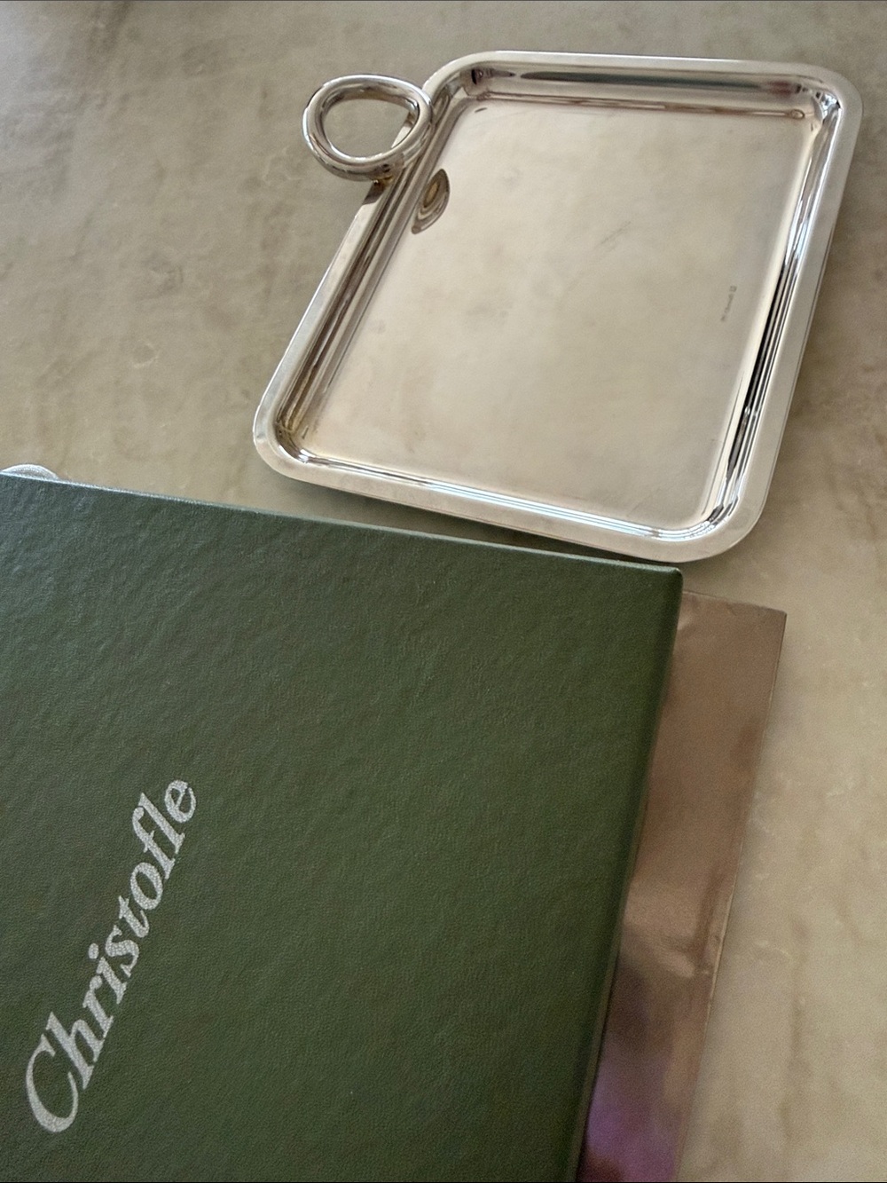 Christofle Silver-Plated Vertigo Tray GUC